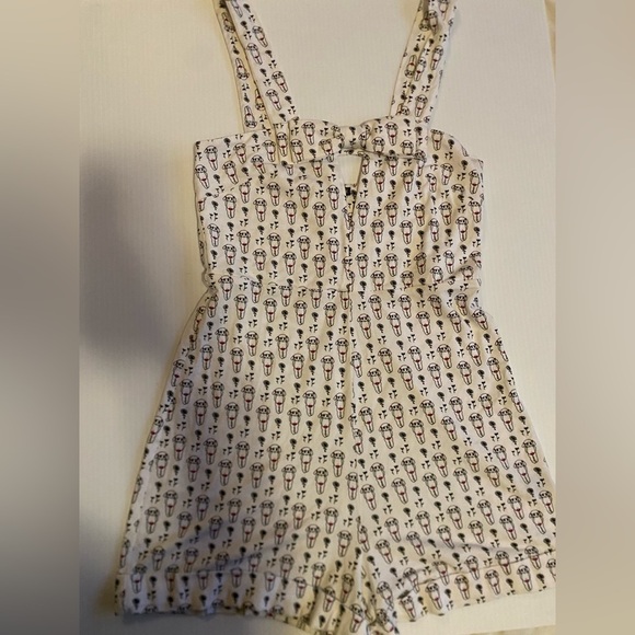 Anthropologie Morgan Lane Eve Doll Romper Sz S A15 - Picture 1 of 6